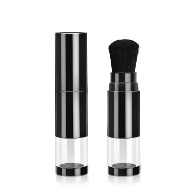 Makeup loose powder container with brush for cosmetic tools