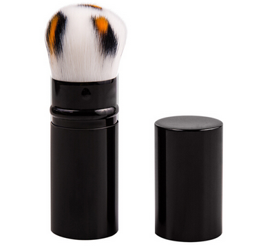 retractable cosmetic makeup blush powder shaving brush with cover