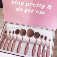 Deluxe Gift Box Custom Logo Makeup Brushes Packaging Cardboard Box