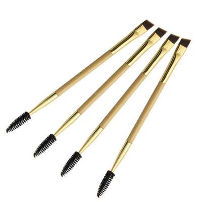 Makeup Brushes Set Double Ended Wood Handle Eyebrow Comb Blending Eyeliner Brush Eyelash Applicator Beauty Cosmetics Makeup Tool