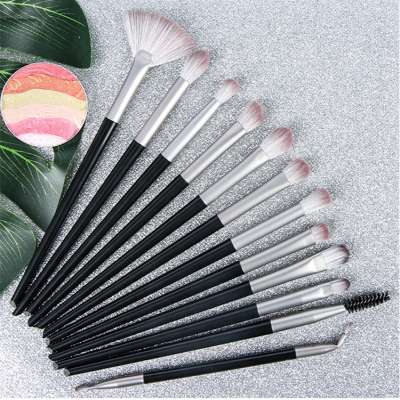 10pcs Makeup eye shadow brush Eyebrow Blending Eyeliner Eyelash Applicator brush fan for Cosmetics brush Tools